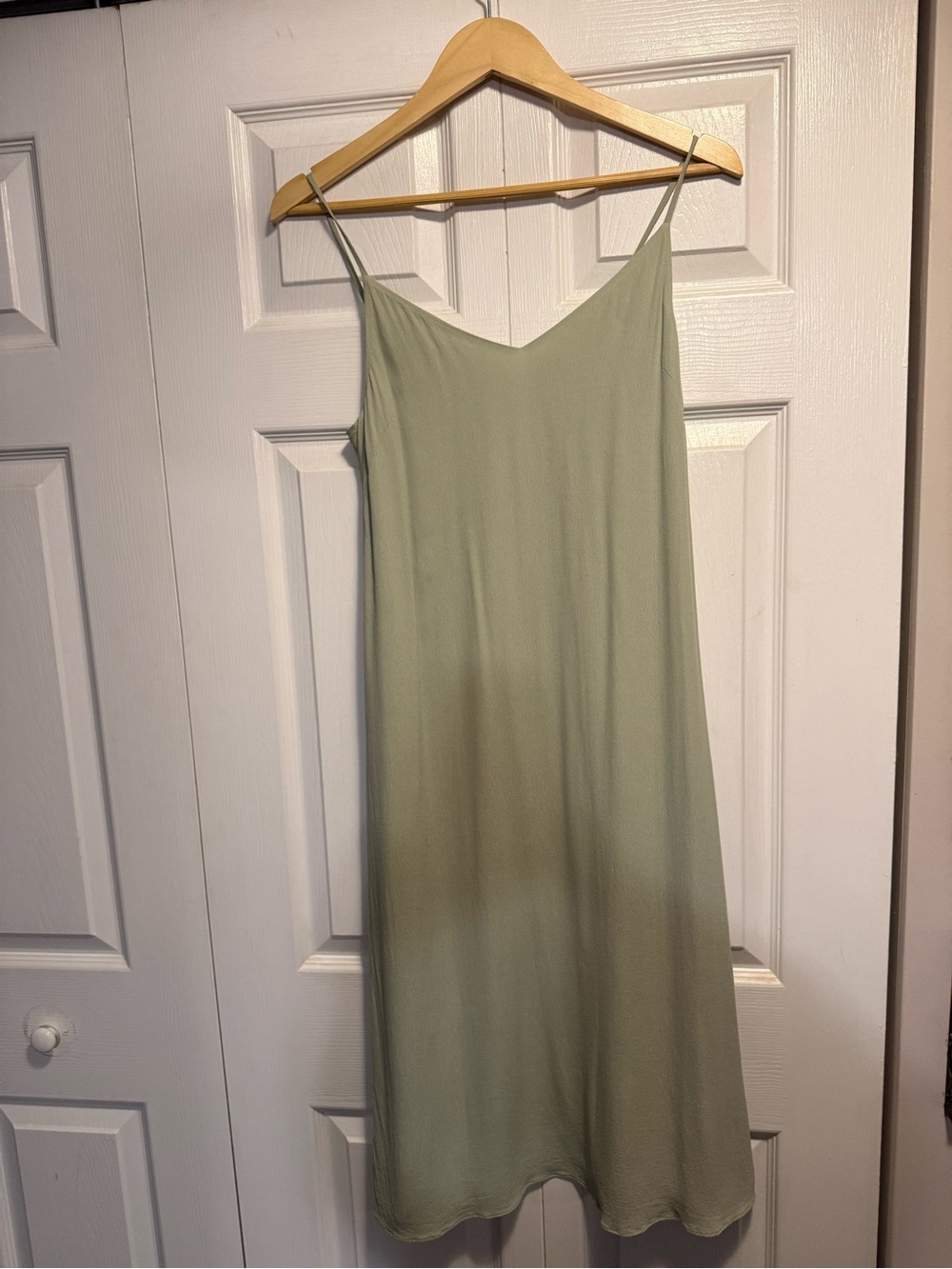 Wilfred Sage Green Slip Midi Dress